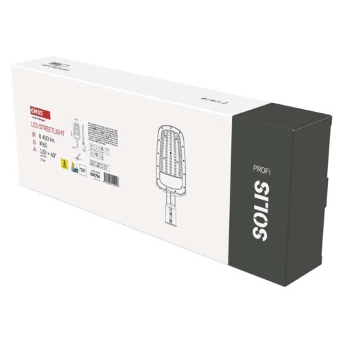 Emos ZO0704 SOLIS LED lámpatest, közvilágítás, 51x17x6cm, 70W, 8400lm, IP65, semleges fehér, alumínium