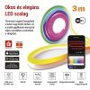 Emos ZPW313I GoSmart Rugalmas LED szalag NEON fehér, 3 m, 24 W, RGBIC dimmelhető, WiFi 