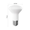 Emos ZQ7E41 60 W / 806 lm / Meleg fehér  LED izzó Classic R63 / E27 / 7 W  