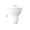 Emos ZQ8338 40 W / 535 lm / Természetes fehér  LED izzó Classic MR16 A CLASS/ GU10 / 3 W 
