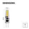 Emos ZQ8620.2 21 W / 200 lm / meleg fehér LED izzó Classic JC / G4 / 1,9 W (2 darabos kiszerelésben rendelhető, az ár darabonként értendő)