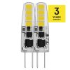 Emos ZQ8621.2 21 W / 200 lm / természetes fehér LED izzó Classic JC / G4 / 1,9 W (2 darabos kiszerelésben rendelhető, az ár darabonként értendő)