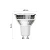 Emos ZQ8E19 32 W / 345 lm / Hideg fehér  LED izzó Classic MR16 ezüst/ GU10 / 3 W 