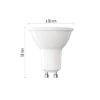 Emos ZQ8E42 LED izzó, Classic, GU10/MR16 7W/60W, 800lumen, meleg fehér
