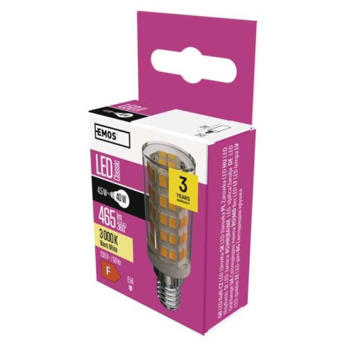 Emos ZQ9140 40 W / 465 lm / meleg fehér  LED izzó páraelszívóba Classic JC / E14 / 4,5 W 