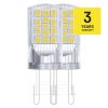 Emos ZQ9544.2 40 W / 470 lm / meleg fehér LED izzó Classic JC / G9 / 4 W (2 darabos kiszerelésben rendelhető, az ár darabonként értendő)