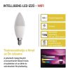 Emos ZQW322R GoSmart LED gyerty izzó, E14, 4,8/40Watt, 470lumen, RGB, dimmerelhető, Wi-Fi
