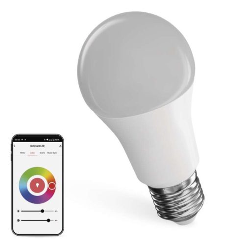 Emos ZQW515R GoSmart LED izzó, E27, A60, 11W, 1050lumen,RGB, dimmerelhető, Wi-Fi