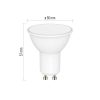 Emos ZQW832R Gosmart GU10 izzó, MR16, 4,8/35Watt, 400lumen, RGB, dimmerelhető, Wi-Fi