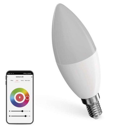 Emos ZQZ322R GoSmart LED gyerty izzó, E14, 4,8/40Watt, 470lumen, RGB, dimmerelhető, Zigbee