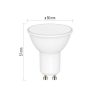 Emos ZQZ832R Gosmart GU10 izzó, MR16, 4,8/35Watt, 400lumen, RGB, dimmerelhető, Zigbee