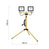 Emos ZS2231.2 Hobby Slim LED reflektor álvánnyal 2x 30 W 2×2400 lm, IP65, természetes fehér