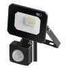 Emos ZS2313 SIMPO mozgásérzékelős LED reflektor, 10W, 1000lm, természetes fehér, fekete