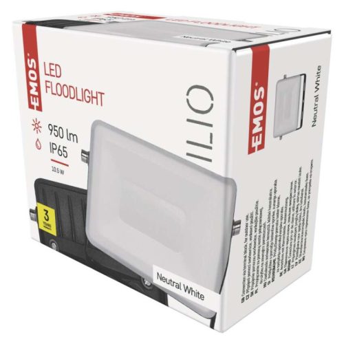 Emos ZS2510 Ilio LED reflektor, kültéri, 10,5 W, 950 lumen, IP65, természetes fehér