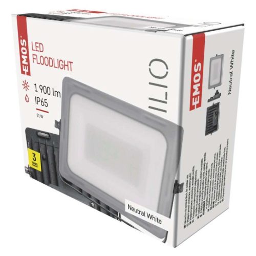 Emos ZS2520 Ilio LED reflektor 21W 1900 lm, IP65, természetes fehér