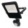 EMOS ZS2913 VISIO mozgásérzékelős LED reflektor 10W, 1500lm, fekete, természetes fehér