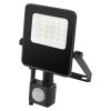 EMOS ZS2913 VISIO mozgásérzékelős LED reflektor 10W, 1500lm, fekete, természetes fehér