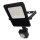 EMOS ZS2923 VISIO mozgásérzékelős LED reflektor 20W, 3000lm, fekete, természetes fehér
