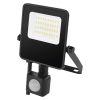 EMOS ZS2923 VISIO mozgásérzékelős LED reflektor 20W, 3000lm, fekete, természetes fehér