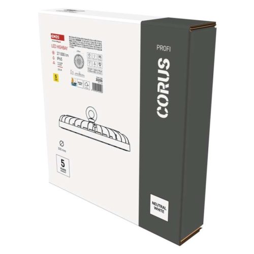 EMOS LED HIGHBAY ipari mennyezeti lámpa CORUS 225W (ZU225)