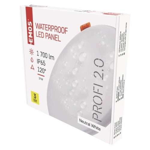 EMOS LED panel VIXXObeépíthető 19W 1700lm IP65 természetes fehér (ZV1152)
