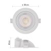 LED reflektor GERI fehér, kerek, 6,5W CCT (ZV1160)