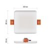 EMOS LED panel VIXXO beépíthető 7,5W 650lm IP65 term. fehér (ZV2122)