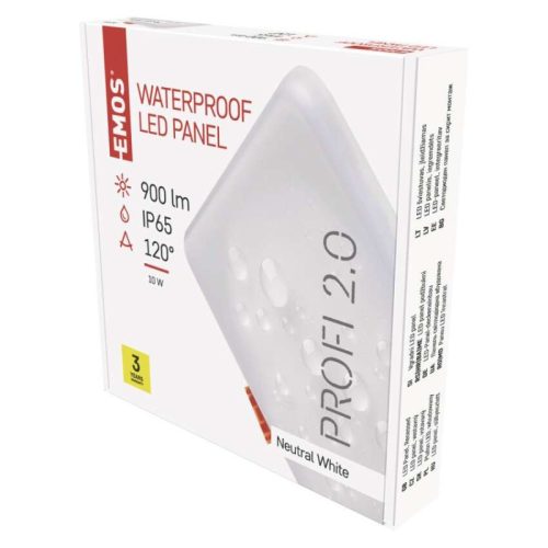 EMOS LED panel VIXXO beépíthető 10W 900lm IP65 természetes fehér (ZV2132)