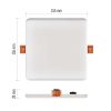 EMOS LED panel VIXXO beépíthető 13.5W 1250lm IP65 természetes fehér (ZV2142)
