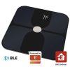 EMOS EV112 GoSmart okos személymérleg, 180kg, 100g pontosság, edzett üveg, elemes (3xAAA), fekete