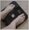 EMOS EV112 GoSmart okos személymérleg, 180kg, 100g pontosság, edzett üveg, elemes (3xAAA), fekete
