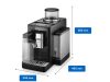 DeLonghi EXAM440.55.B Rivelia LatteCrema automata kávéfőző, 1450W, 19bar, tejtartály, fekete