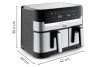 Tefal EY551HE0 Easy Fry Silence forrólevegős sütő, 5liter, 40 -220°C, 10program, sötétszürke