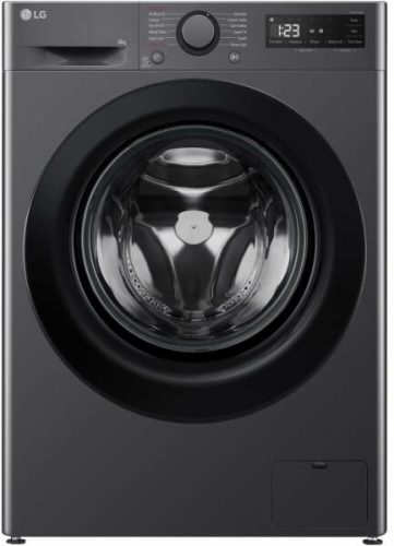 LG F2WR508SBM keskeny elöltöltős gőzmosógép, 8kg, 1200rpm, fekete