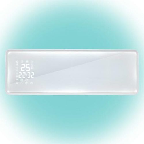 Somogyi FKF 54203 Smart fali ventilátoros fűtőtest üveg előlappal, 2000w, LCD, fehér
