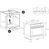Candy FMCIDC N602/CA Idea beépíthető sütő, 65liter, hőlégkeverő, grill, fekete