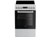Beko FSM57300GW szabadonálló kerámialapos tűzhely, 50cm, 4 főzőzóna, légkeverés, 55liter, fehér