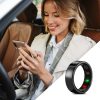 TESLA Ring G55 Okosgyűrű, 19,9 mm átmérő, 64 mm ujjkerület, Fekete, (Size 7)