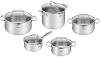 Tefal G719SA74 Duetto+ edénykészlet fedővel, 10 részes, indukciós, rozsdamentes acél