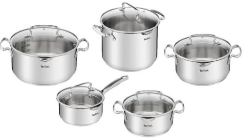 Tefal G719SA74 Duetto+ edénykészlet fedővel, 10 részes, indukciós, rozsdamentes acél