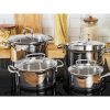 Tefal G719SA74 Duetto+ edénykészlet fedővel, 10 részes, indukciós, rozsdamentes acél