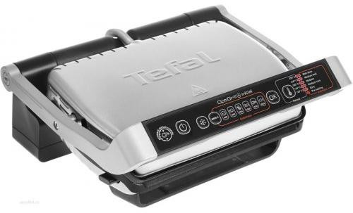 Tefal GC706D34 Optigrill Initial kontaktgrill, 2000Watt, 6program, 5 sütési szint, 1250 cm2-es grillezőfelület, inox