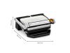 Tefal GC716D12 Optigrill+ kontaktgrill, 2000Watt, 6program, 4 hőmérséklet, 800 cm2-es grillezőfelület, inox