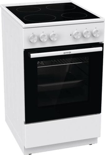 Gorenje GEC5A41WG kerámialapos tűzhely, 50cm, 62literes sütő, 8.6kW, fehér