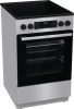Gorenje GEC5C41SG kerámialapos tűzhely, 50cm, 70literes sütő, légkeverés, grill, 8.6kW, 300°C, inox