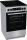 Gorenje GEC5C41SG kerámialapos tűzhely, 50cm, 70literes sütő, légkeverés, grill, 8.6kW, 300°C, inox