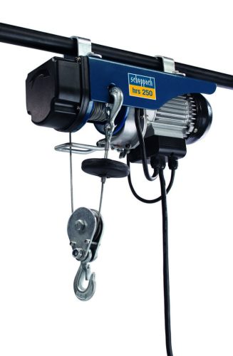 Scheppach HRS 250 elektromos csörlő-emelő, drótköteles, max.250kg, 530Watt, 12/6m emelés (4906904000)