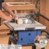 Scheppach HS 105 asztali körfűrész, 2000Watt, 4800rpm, 25.5cm-es fűrészlap, munkaasztal 64x64cm (5901308901)