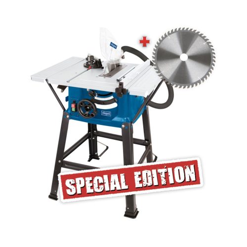 Scheppach HS 81 S asztali körfűrész, 1200Watt, 4800rpm, 21cm-es fűrészlap, munkaasztal 52x62cm (5901311904)