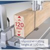 Scheppach HBS 261 szalagfűrész, 500Watt, vágómagasság max.12cm, vágási sebesség 660 /960rpm (5901505901)